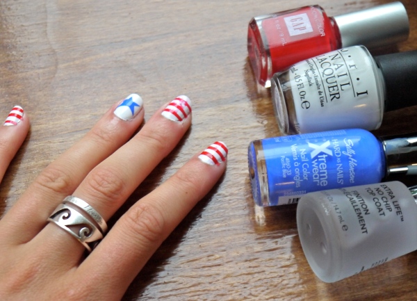 American Flag Nail Art for Military Ball - wide 3